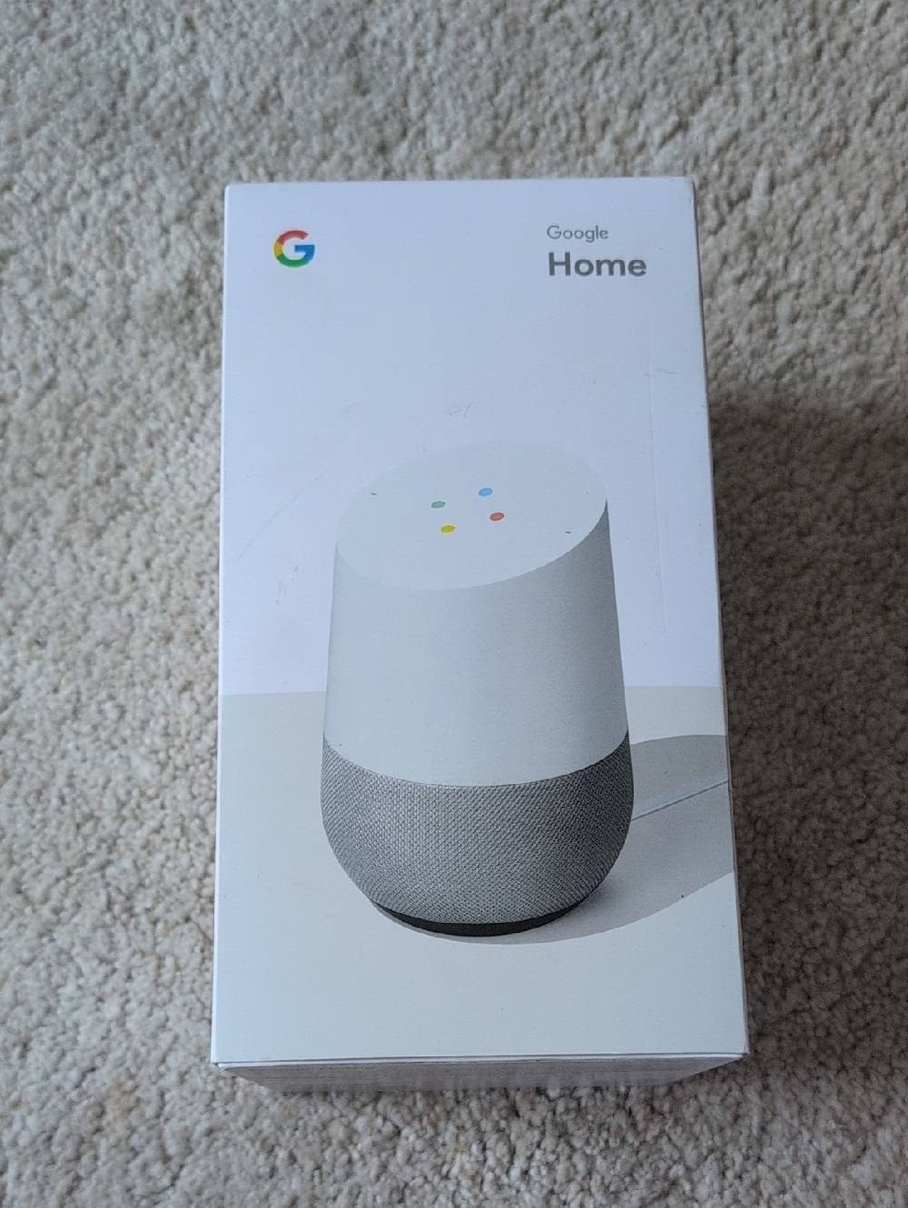 Google Home Smart Speaker - White and Gray